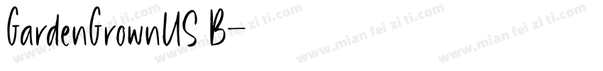 GardenGrownUS B字体转换